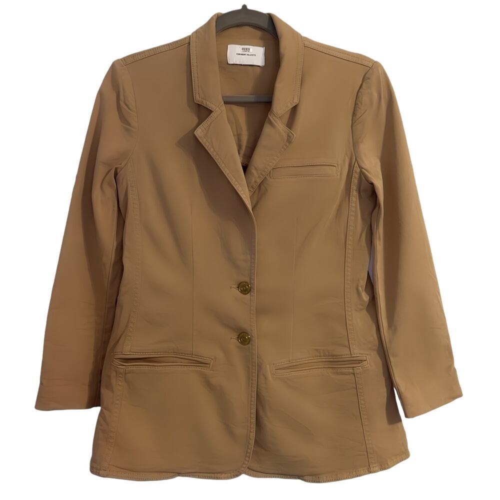 Current Elliott Jacket Women's Size XS Gold Button Detail Pockets Blazer - Picture 3 of 6